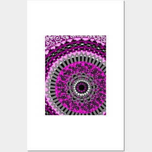 Pretty in Pink Mandala Posters and Art